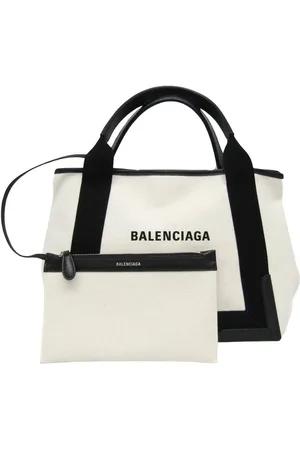 Balenciaga Preloved XXS Tote Bag Canvas Leather Style Women - Handbags - One Size