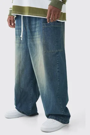 Boohoo Plus Cargo Pocket Skate Jeans - - 46