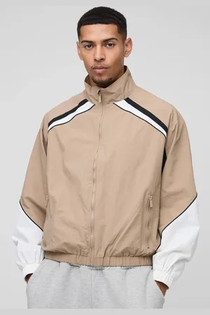 Boohoo Regular Fit Colour Block Nylon Track Jacket - - M