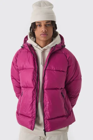 Boohoo Hooded Ripstop Puffer Jacket In - L