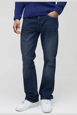 Boohoo Slim Flared Stacked Washed Jeans - - 36R