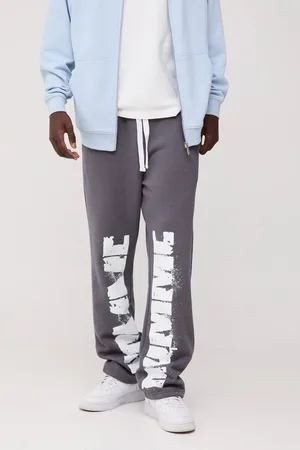 Boohoo Relaxed Fit Homme Paint Splatter Gusset Jogger - - M