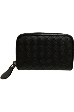 Bottega Veneta Preloved Intrecciato Leather Zip Wallet Unisex - - One Size