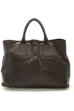 Bottega Veneta Preloved Intrecciato Leather Tote Large Tote Unisex - Tote Bags - One Size