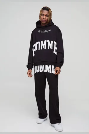 Boohoo Tall Oversized Boxy Split Hem Homme Tracksuit - - XL