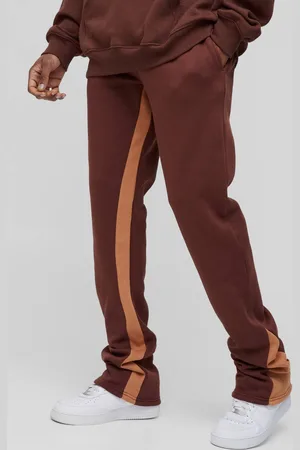 Boohoo Tall Regular Fit Stacked Gusset Joggers - - L