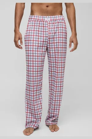 Boohoo Relaxed Check Lounge Joggers - - M