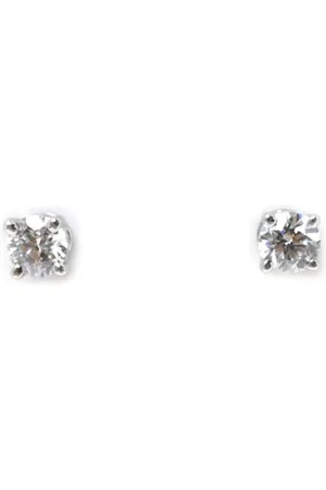 Tiffany & Co. Preloved Diamond Stud Earrings Classic Style Women - Silver - - One Size