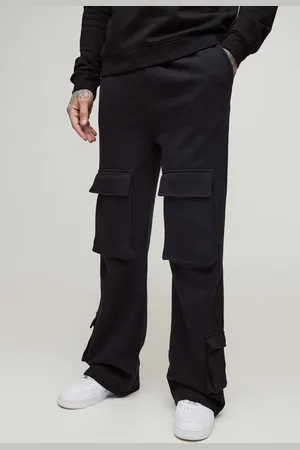 Boohoo Tall Heavyweight Relaxed Flare Cargo Joggers - - L