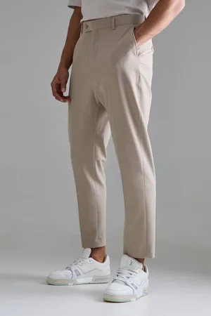 Boohoo High Rise 4 Way Stretch Tapered Trousers - - 32