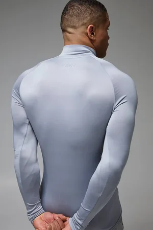 Boohoo Man Active Lightweight Essentials Gym Raglan Muscle Fit 1/4 Zip - - L