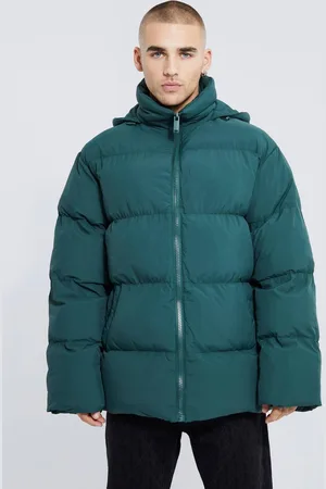 Boohoo Oversized Soft Hooded Puffer - - S