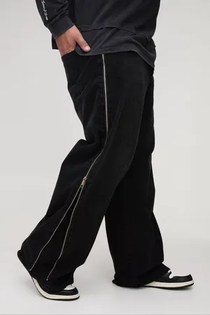 Boohoo Plus Relaxed Fit Zip Gusset Jeans - - 46