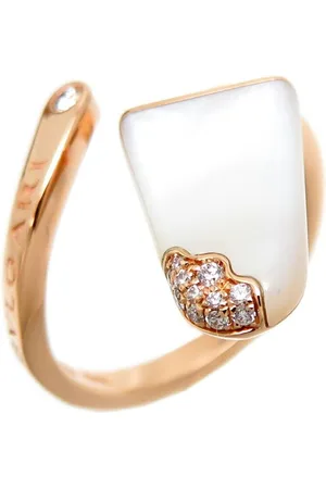 Bvlgari Preloved Rose Gold MotherofPearl Cocktail Ring Women - - One Size