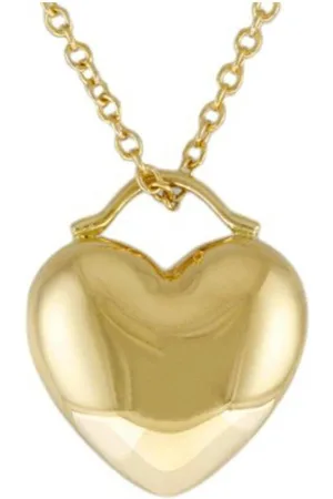 Tiffany & Co. Preloved Heart Pendant 18k Gold Women Necklaces - - One Size