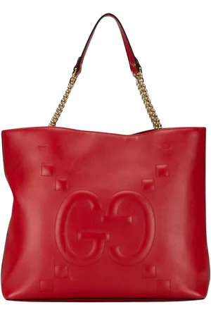 Gucci Preloved GG Marmont Tote Bag Medium Leather Women - One Size