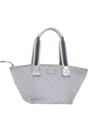 Gucci Preloved GG Plus Tote Silver Tote Model Silver Women Tote Bags - - One Size