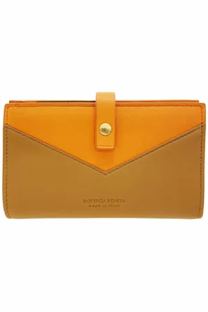 Bottega Veneta Preloved TwoTone Leather Wallet Women - - One Size