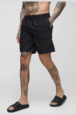 Boohoo Tall Branded Mid Length Swim Shorts - - XXL