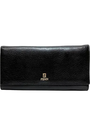 Fendi Preloved Pebble Leather Wallet Unisex - - One Size