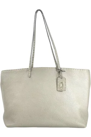 Fendi Preloved Peekaboo Tote Bag Leather Handbag Women - - One Size