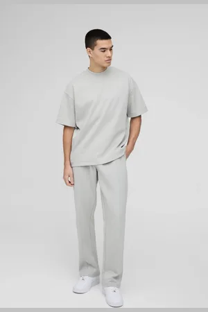 Boohoo Oversized Interlock T-shirt And Jogger Set - - XS