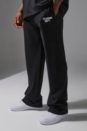 Boohoo Training Dept Loopback Straight Leg Fit Joggers - - L