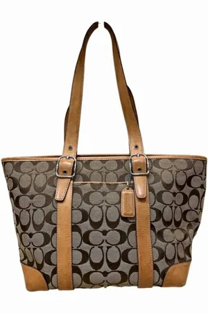 Coach Preloved Signature Canvas Tote Bag Women - - One Size
