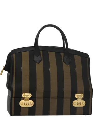 Fendi Preloved Zucca Two-Tone Striped Handbag Women - - One Size