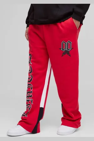 Boohoo Plus Limited Print Flared Gusset Joggers - XXXL