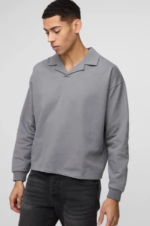 Boohoo Oversized Boxy Revere Carpenter Rugby Polo - - M