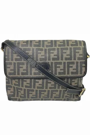 Fendi Preloved Zucca Shoulder Bag Unisex - - One Size