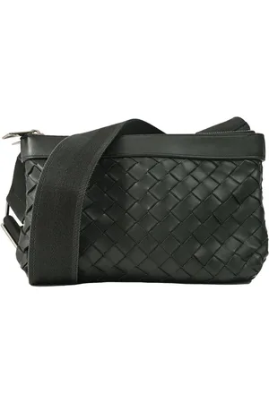 Bottega Veneta Preloved Intrecciato Leather Messenger Bag Unisex - Shoulder - One Size