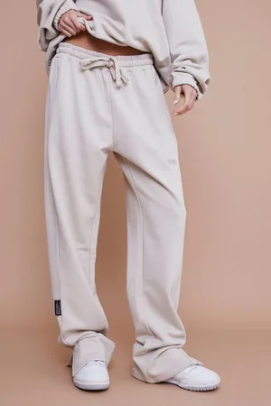 Boohoo Regular Fit Split Hem Heavyweight Jogger - - L/Short
