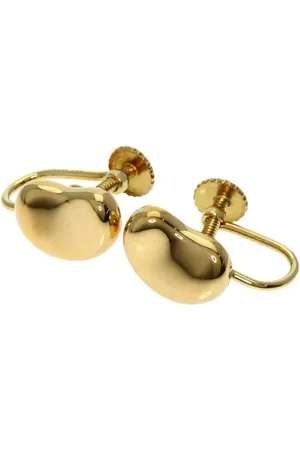 Tiffany & Co. Preloved Bean Earrings ScrewBack Style Women - Gold - - One Size