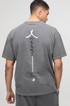 Boohoo Oversized Japan Graphic Washed T-Shirt - - M