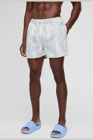 Boohoo Short Length Abstract Print Swim Short - - XL