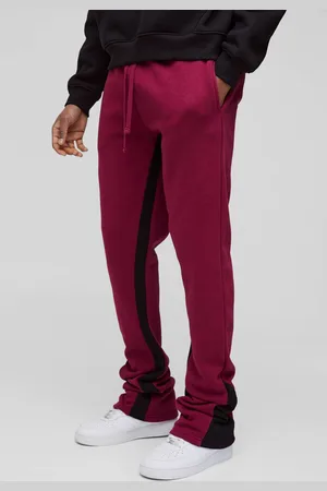 Boohoo Tall Regular Fit Stacked Gusset Joggers - - L