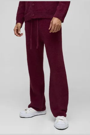 Boohoo Relaxed Fit Fluffy Knitted Joggers - - M