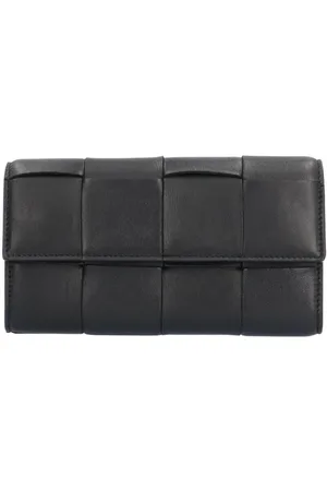 Bottega Veneta Preloved Intrecciato Leather Wallet Unisex - - One Size