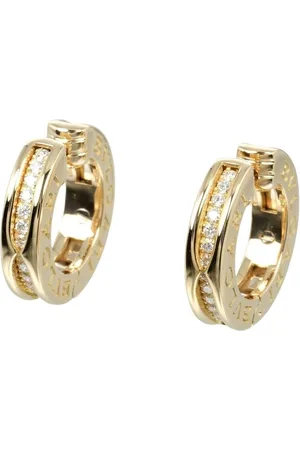 Bvlgari Preloved Serpenti Seduttori Diamond Hoops Women - Gold Earrings - - One Size