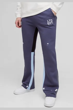 Boohoo Tall Regular Fit Ltd Edt Paint Splatter Gusset Jogger - - L