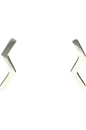 Tiffany & Co. Preloved Zigzag Earrings Sterling Silver Women - - One Size