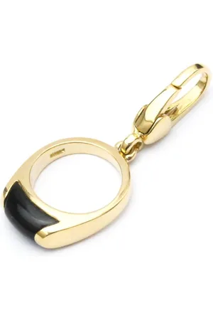 Bvlgari Preloved Ring Charm Pendant Black Onyx Women - Gold - - One Size