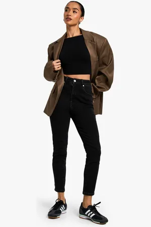 Boohoo Womens The Petite High Waist Skinny Jean - - 6/28L