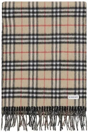 Burberry Giant Check Cashmere Scarf Women - Scarves - One Size
