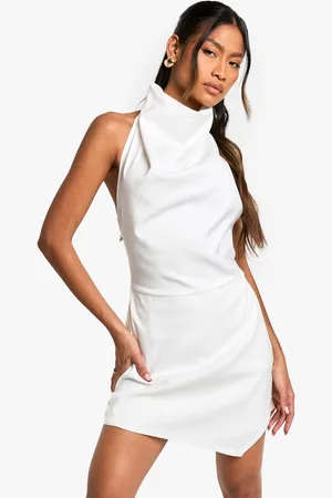 Boohoo Womens Tailored Cowl Neck Sccop Back Playsuit - - 10