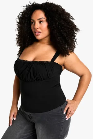 Boohoo Womens PLUS RUCHED STRAPPY CORSET - - 20