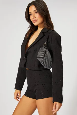 MissPap Womens Hotfix Diamante Grab Bag - - One Size