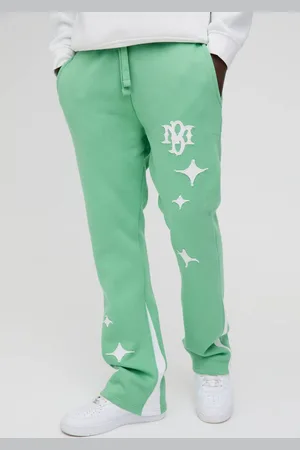 Boohoo Slim Fit Star Applique BM Gusset Joggers - - M